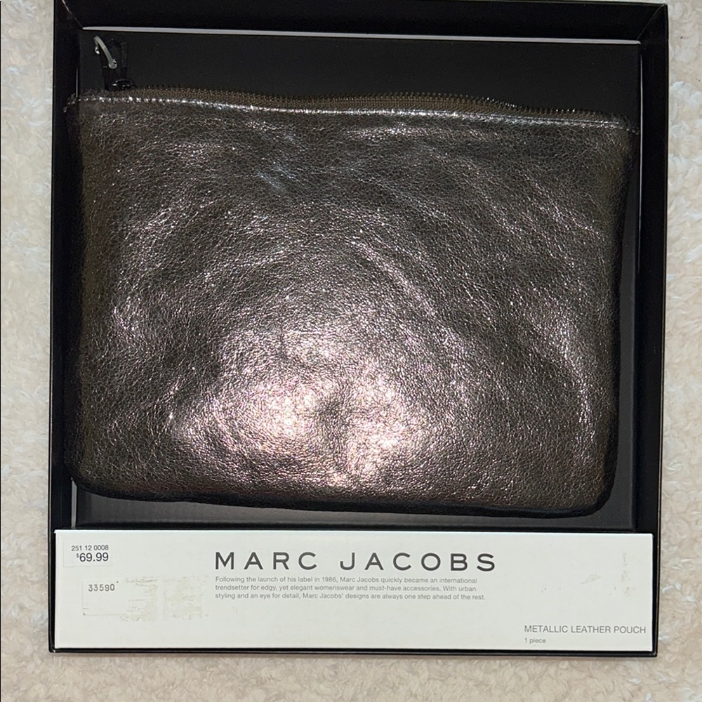 NIB Marc Jacobs Silver Textured Bag - Picture 1 of 4